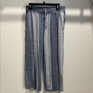 Old Navy Blue and White Wide Leg Jumpsuit